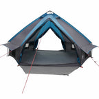 Teepee Zelt für 8 Personen Blau und Grau 490 x 410 x 210 cm