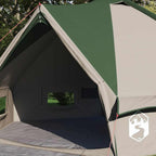 Teepee Zelt für 6 Personen Grün und Weiß 431 x 366 x 185 cm