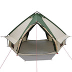 Teepee Zelt für 4 Personen Grün und Grau 388 x 320 x 169 cm