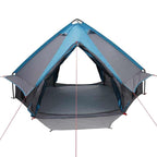 Teepee Zelt für 4 Personen Blau und Grau 388 x 320 x 169 cm