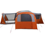 Familienzelt für 20 Personen Grau und Orange 745 x 700 x 217 cm