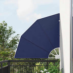 Balkon Sichtschutz Marineblau 115 x 115 cm Polyester