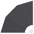 Balkon Sichtschutz Schwarz 115 x 115 cm Polyester
