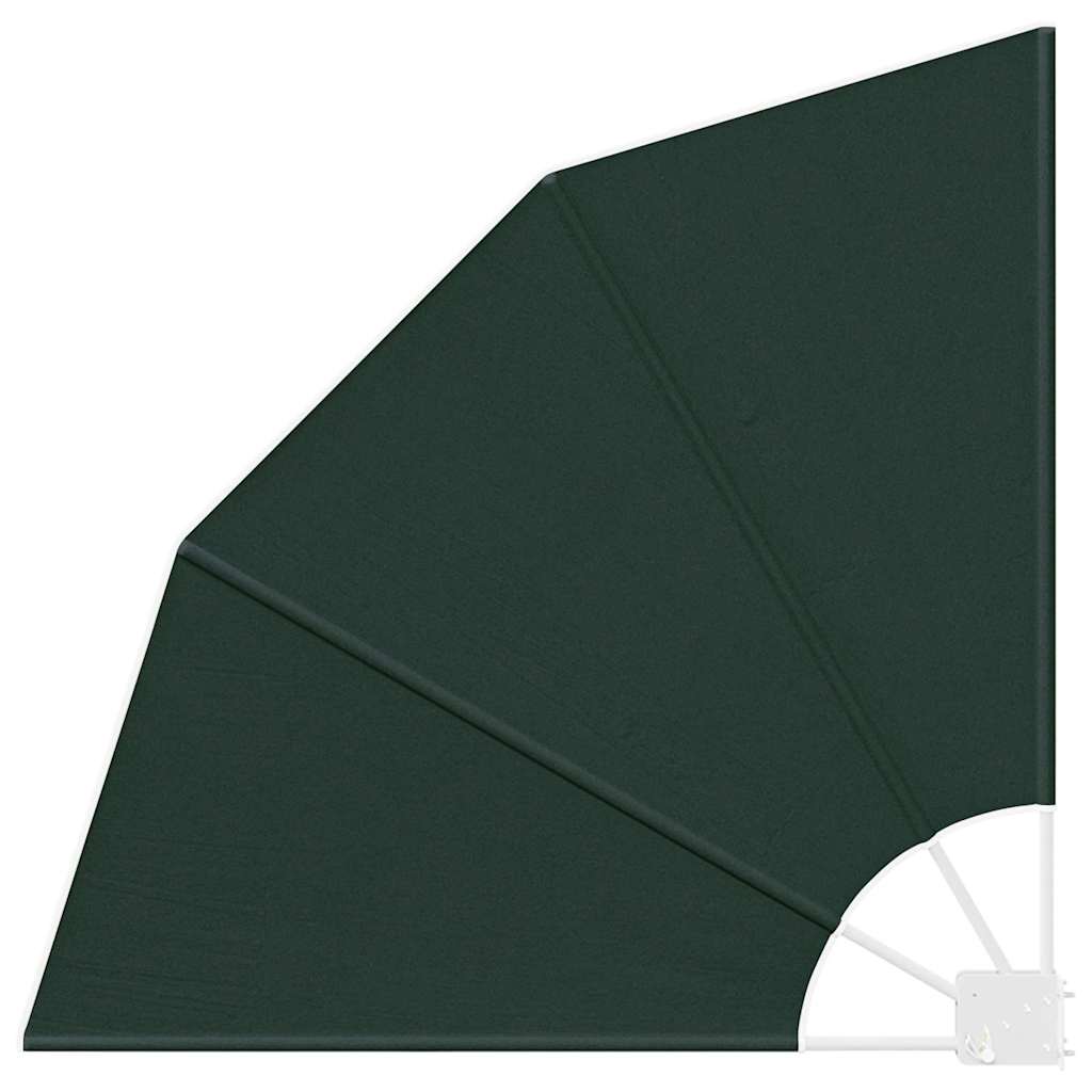Balkon Sichtschutz 115 x 115 cm Polyester Dunkelgrün