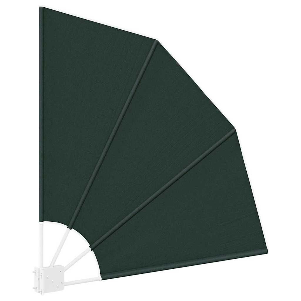 Balkon Sichtschutz 115 x 115 cm Polyester Dunkelgrün