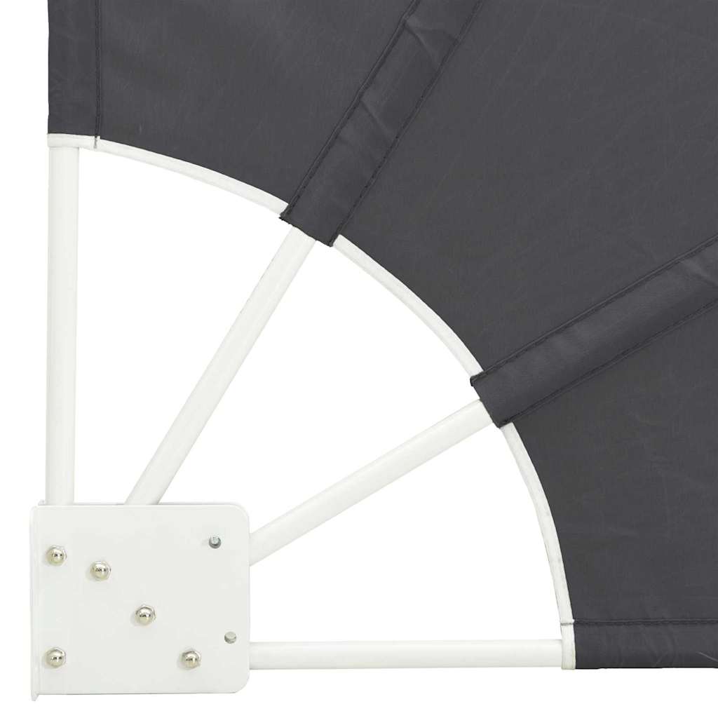 Balkon Sichtschutz Schwarz 140 x 140 cm Polyester