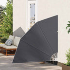 Balkon Sichtschutz Schwarz 140 x 140 cm Polyester