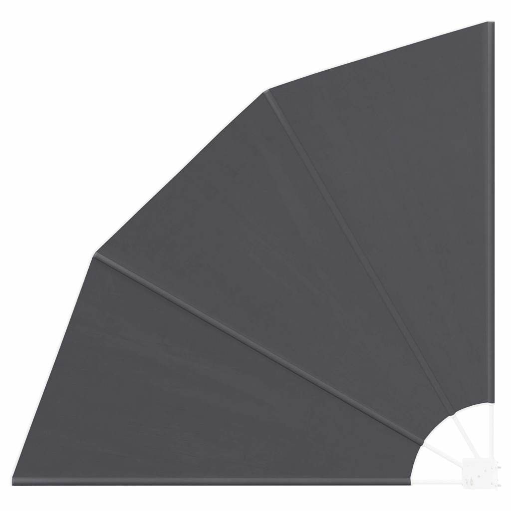 Balkon Sichtschutz Schwarz 140 x 140 cm Polyester
