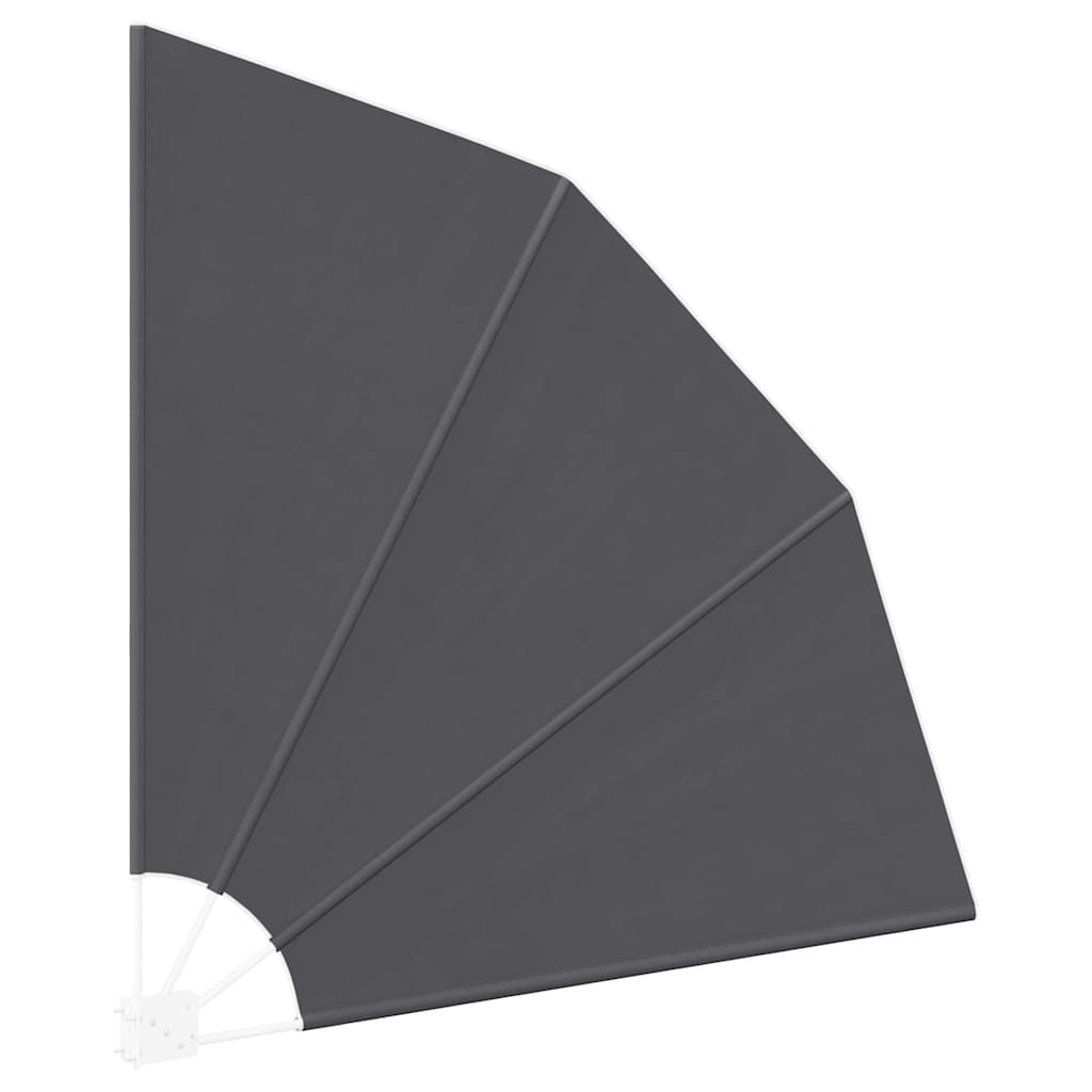 Balkon Sichtschutz Schwarz 140 x 140 cm Polyester