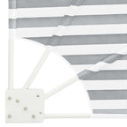 Balkon Sichtschutz Anthrazit und Weiß 140 x 140 cm Polyester