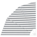 Balkon Sichtschutz Anthrazit und Weiß 140 x 140 cm Polyester