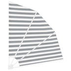 Balkon Sichtschutz Anthrazit und Weiß 140 x 140 cm Polyester
