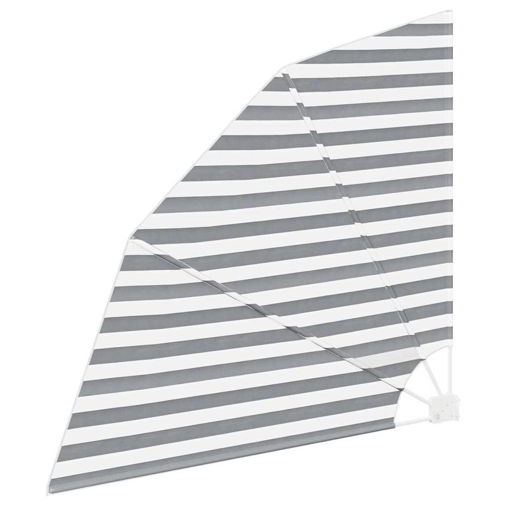 Balkon Sichtschutz Anthrazit und Weiß 140 x 140 cm Polyester