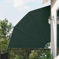 Balkon Sichtschutz Dunkelgrün 210 x 210 cm Polyester