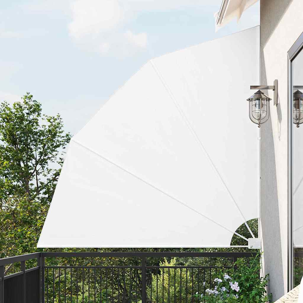 Balkon Sichtschutz Weiß 210 x 210 cm Polyester