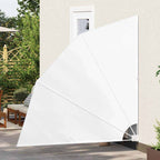 Balkon Sichtschutz Weiß 210 x 210 cm Polyester