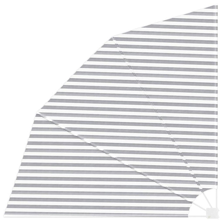 Balkon Sichtschutz Anthrazit und Weiß 210 x 210 cm Stoff