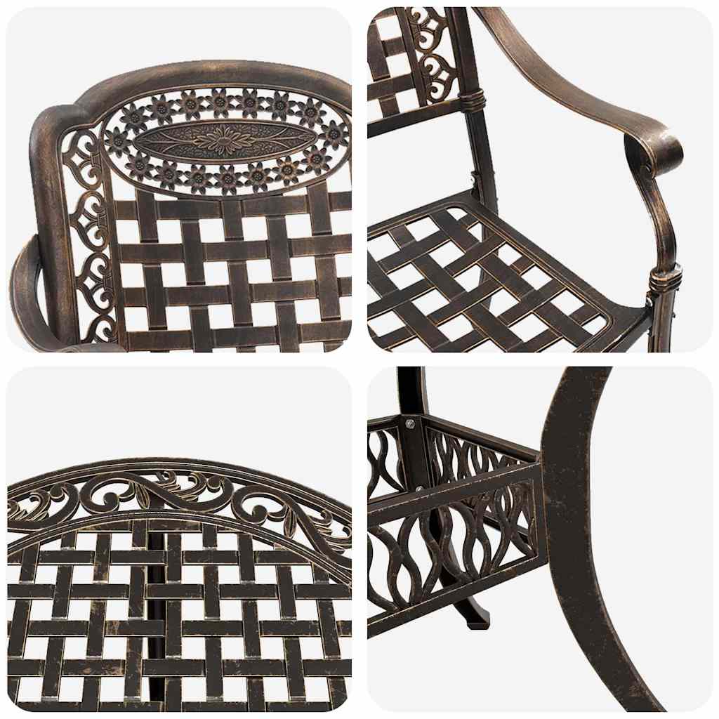 Garten Essgruppe 5 pcs Bronze Aluminium