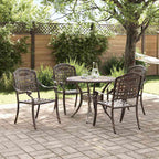 Garten Essgruppe 5 pcs Bronze Aluminium
