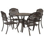 Garten Essgruppe 5 pcs Bronze Aluminium