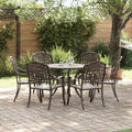 Garten Essgruppe 7 pcs Bronze Aluminium