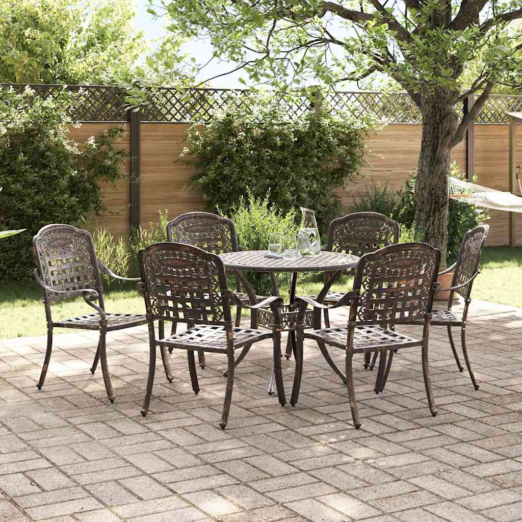 Garten Essgruppe 7 pcs Bronze Aluminium