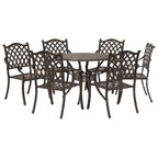Garten Essgruppe 7 pcs Bronze Aluminium