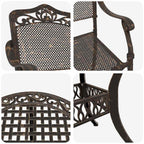 Garten Essgruppe 5 pcs Bronze Aluminium