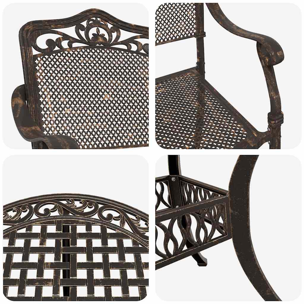Garten Essgruppe 5 pcs Bronze Aluminium