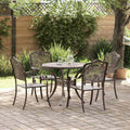 Garten Essgruppe 5 pcs Bronze Aluminium
