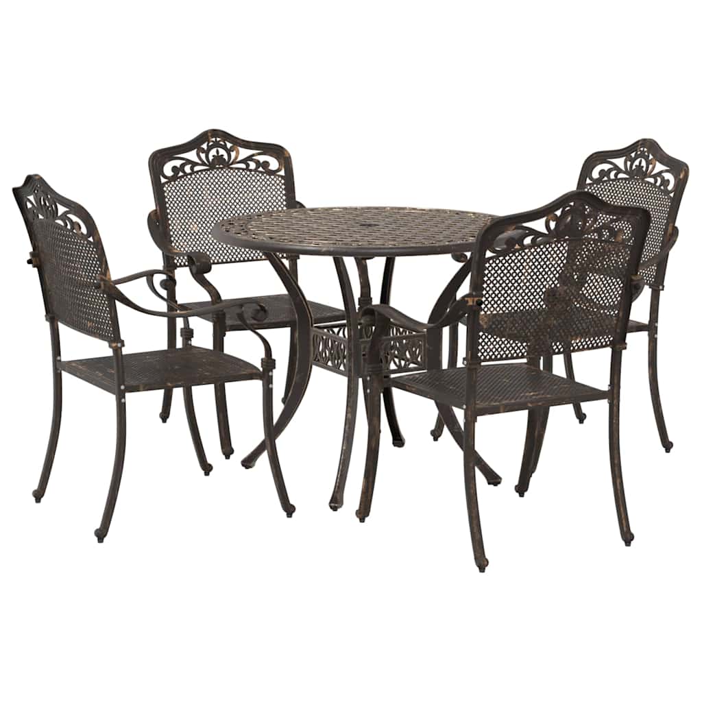 Garten Essgruppe 5 pcs Bronze Aluminium