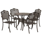 Garten Essgruppe 5 pcs Bronze Aluminium