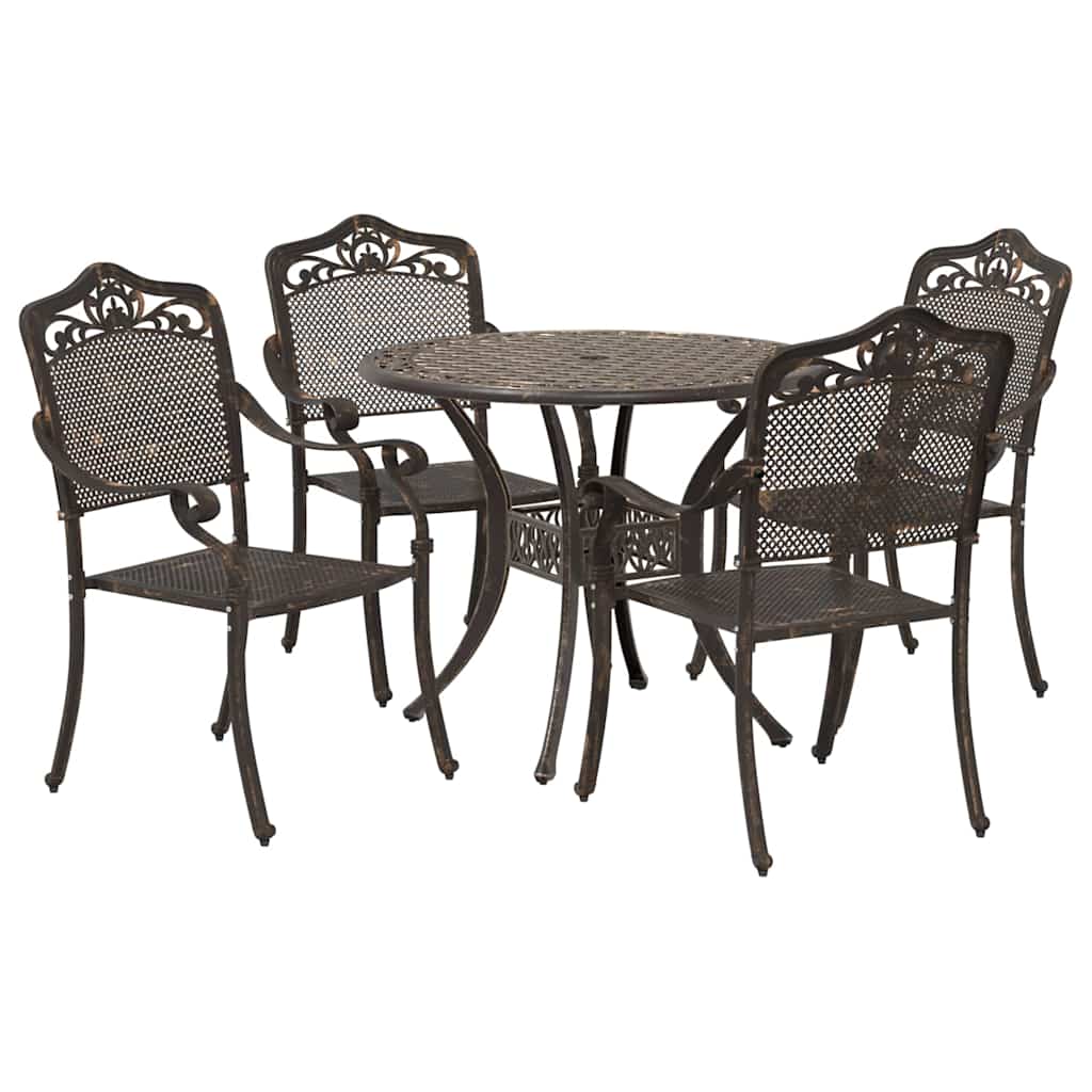 Garten Essgruppe 5 pcs Bronze Aluminium