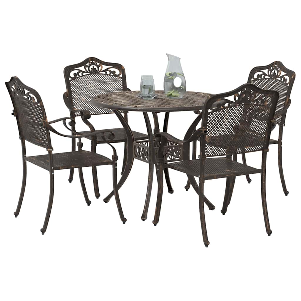Garten Essgruppe 5 pcs Bronze Aluminium