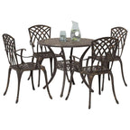 Garten Essgruppe 5 pcs Bronze Aluminium