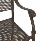 Gartentisch Set 3 pcs Bronze Gussaluminium