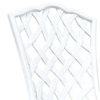 Gartentisch Set 3 pcs Weiß Gussaluminium
