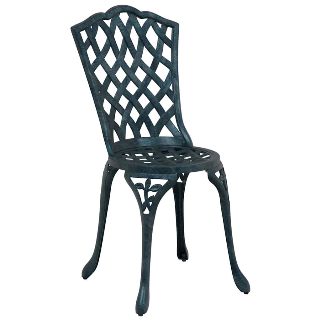 Gartentisch Set 3 pcs Grün Gussaluminium