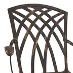 Gartentisch Set 3 pcs Bronze Gussaluminium