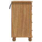 Schreibtisch ASKIM Braun 95 x 40 x 75 cm Massives Kiefernholz