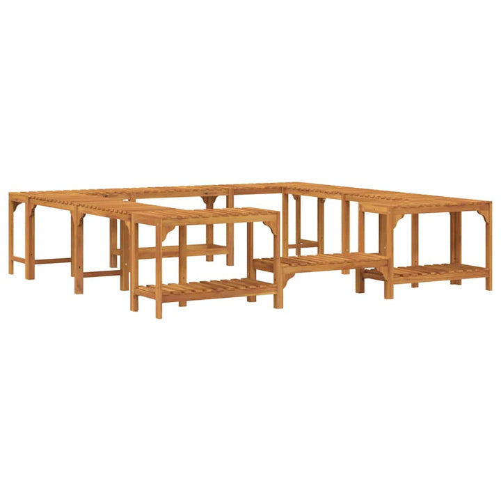Quadratische Outdoor Hot Tub Umrandung Braun 230 x 230 cm
