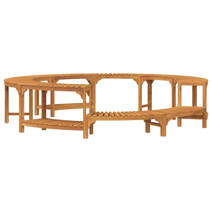 Runde Hot Tub Umzäunung Braun Ø255 cm Akazie Massivholz