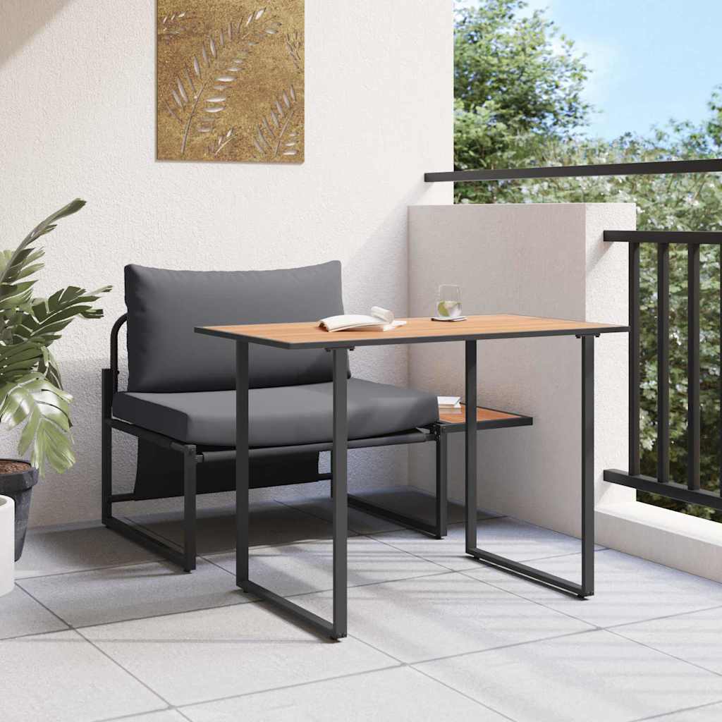 Outdoor-Stahl-Sitzmöbel 2 pcs Anthrazit Stahl