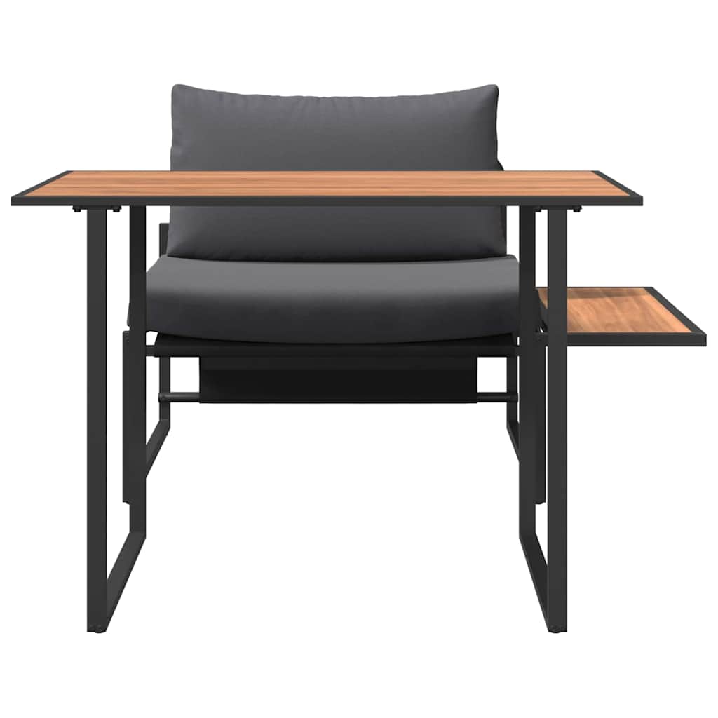 Outdoor-Stahl-Sitzmöbel 2 pcs Anthrazit Stahl