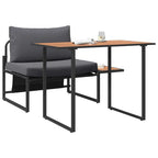 Outdoor-Stahl-Sitzmöbel 2 pcs Anthrazit Stahl