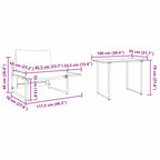 Outdoor-Stahl-Sitzmöbel 2 pcs Anthrazit Stahl
