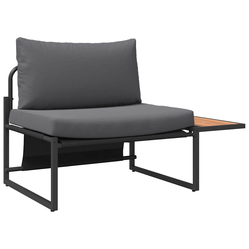 Gartensofa-set 2 pcs Anthrazit Stahl
