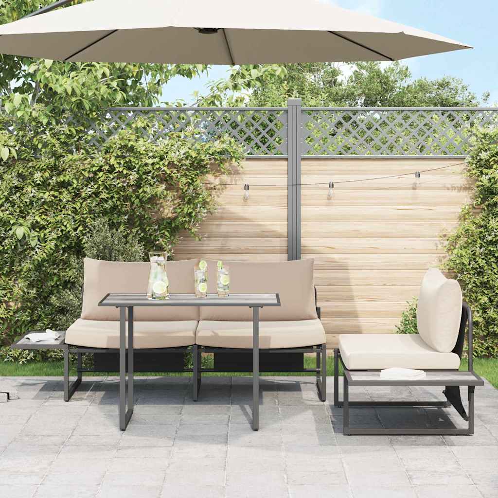 Gartentisch Grau 100 x 55 x 70 cm Holz