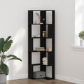 Bücherregal Schwarz Eichen-Optik 50 x 50 x 179 cm