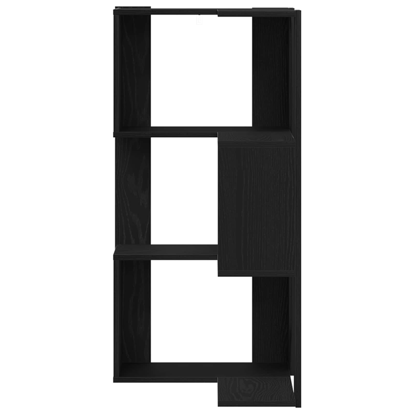 Bücherregal Schwarz Eichen-Optik 50 x 50 x 102 cm